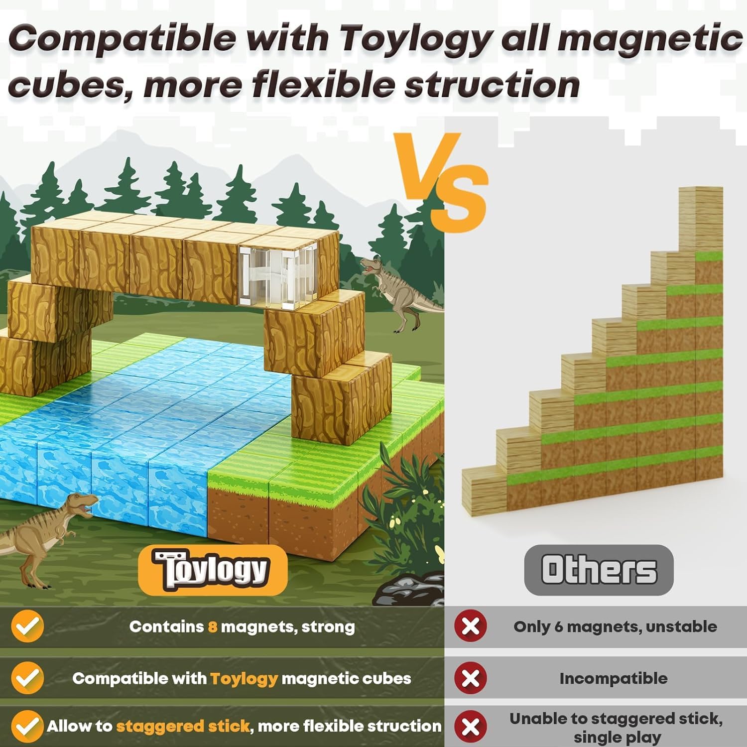 CraftWorld Magnetic Blocks-Build Mine