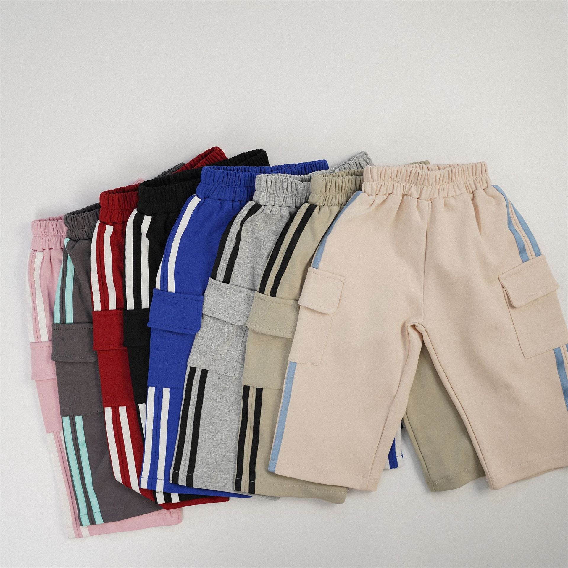 Kids Cotton Casual Cargo Pants