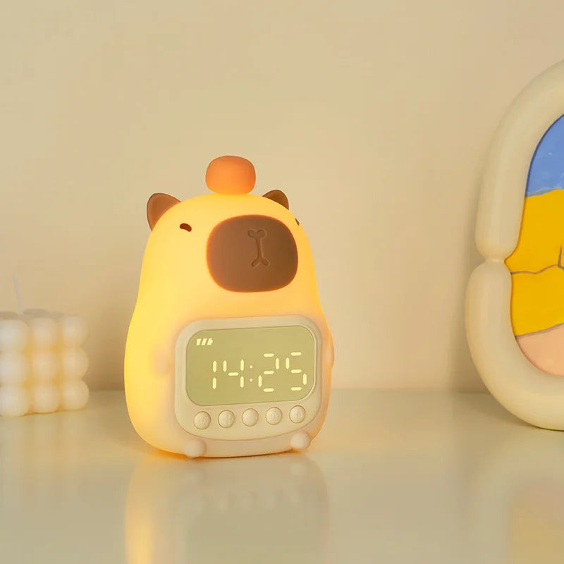 2 in 1 Capybara Clock and Night Light