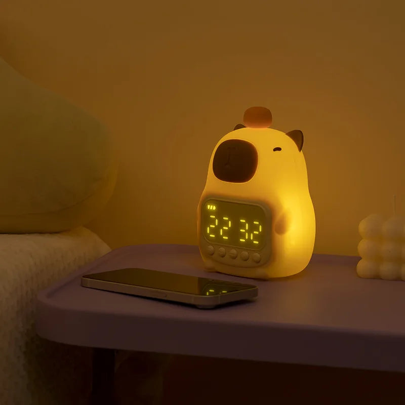 2 in 1 Capybara Clock and Night Light