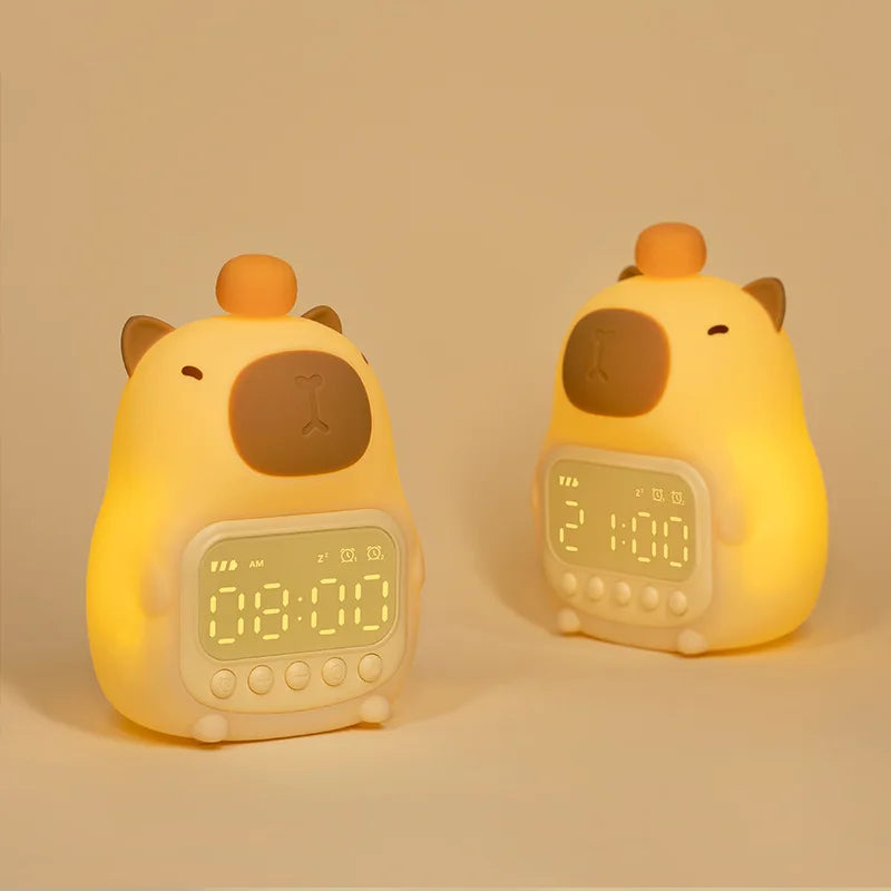 2 in 1 Capybara Clock and Night Light