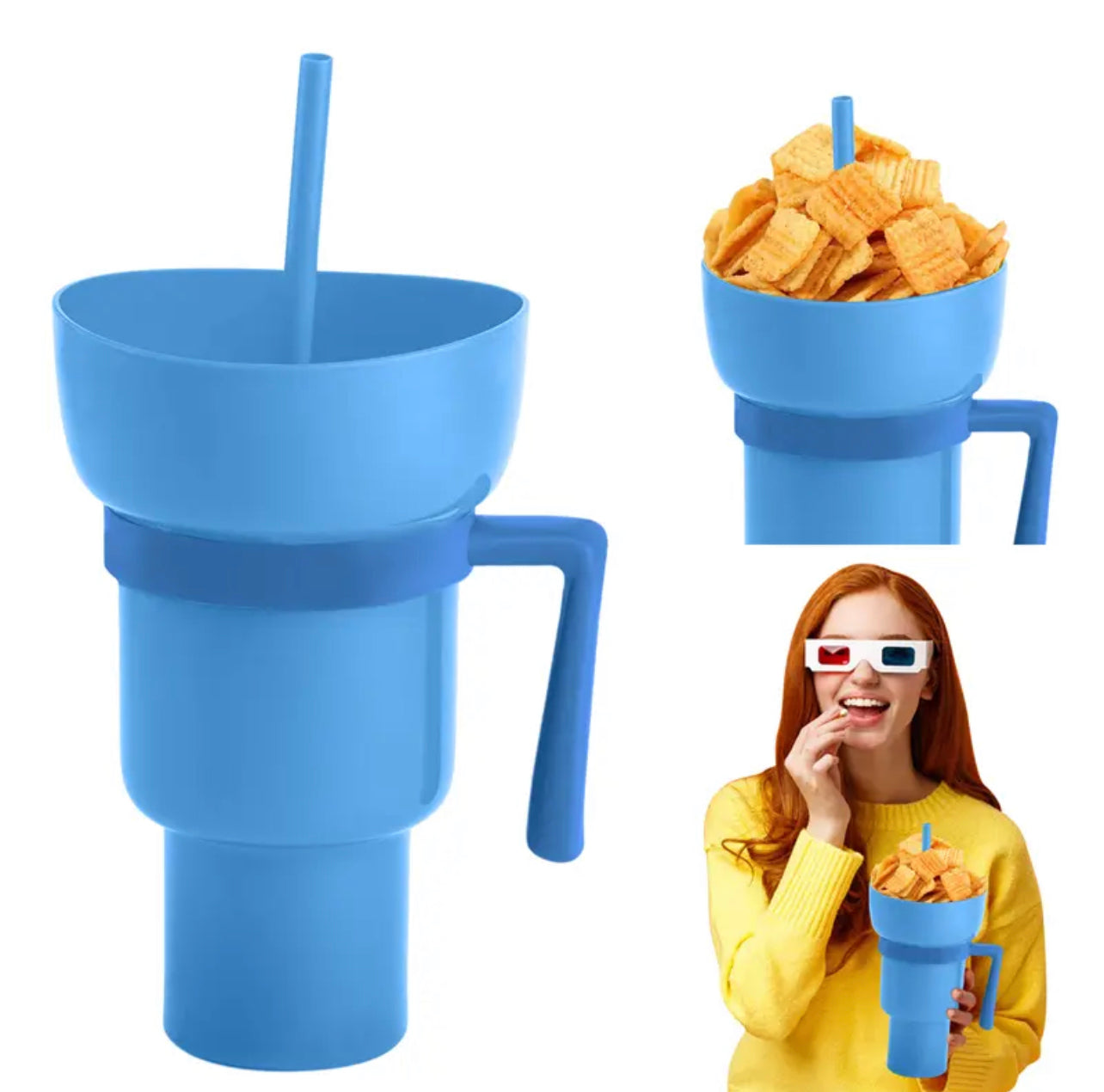 2 in 1 Creative Snack Cup