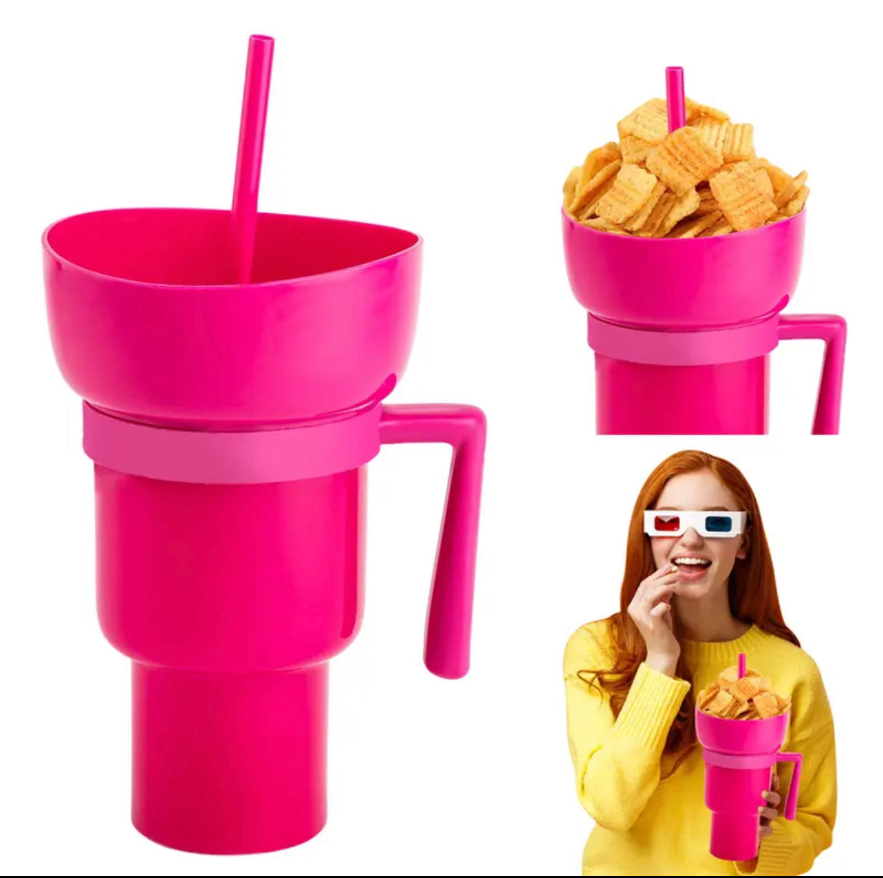 2 in 1 Creative Snack Cup