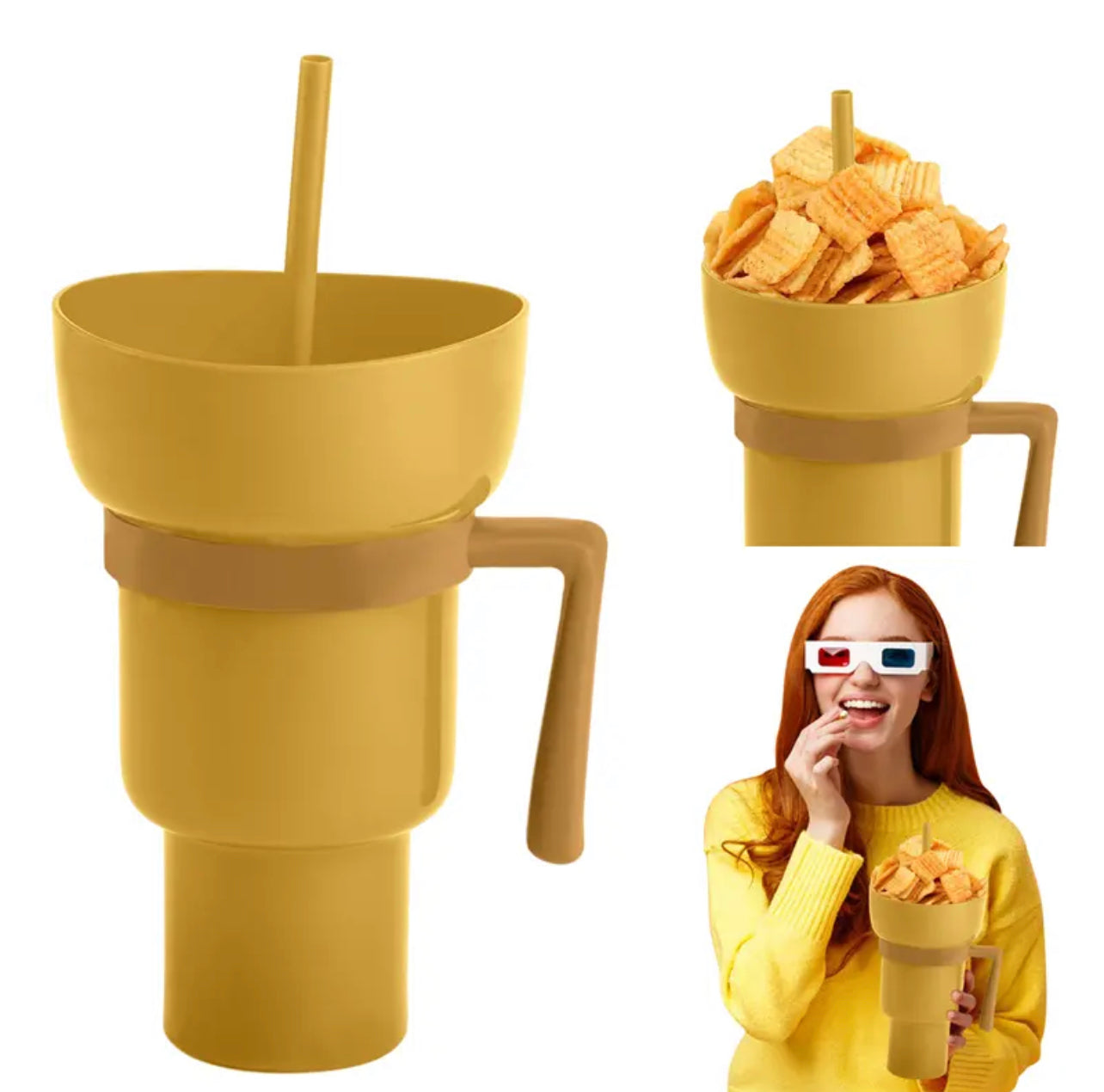 2 in 1 Creative Snack Cup