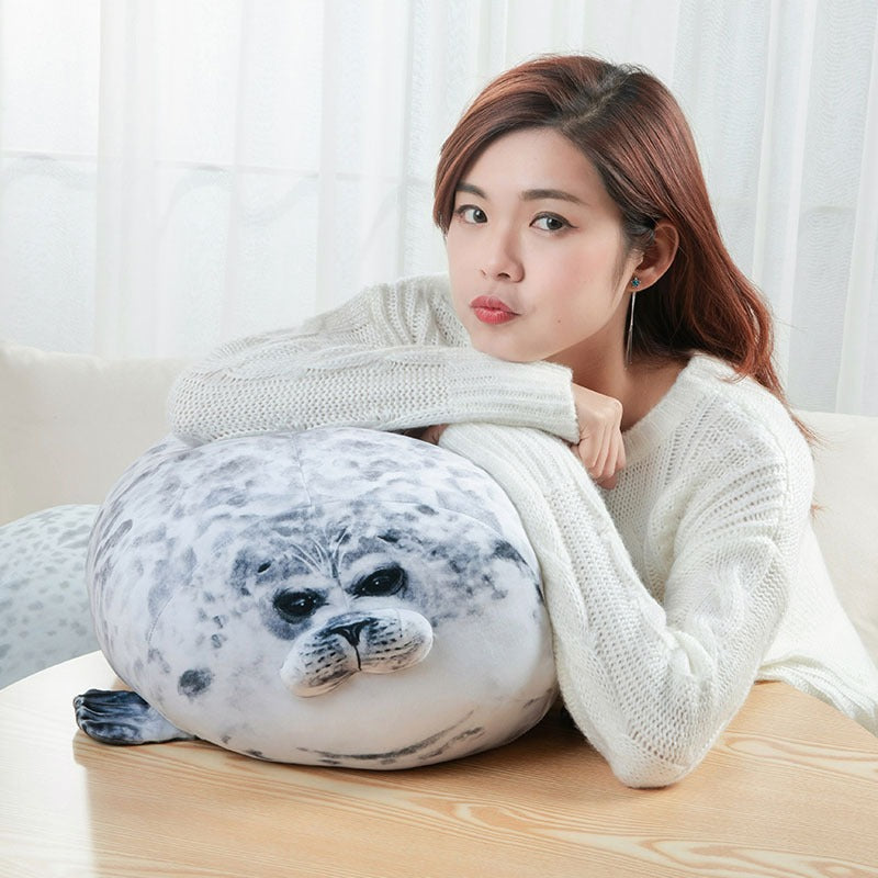 Angry Blob Seal Pillow