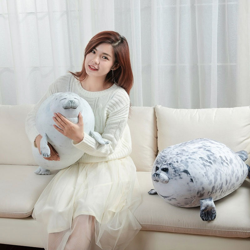 Angry Blob Seal Pillow