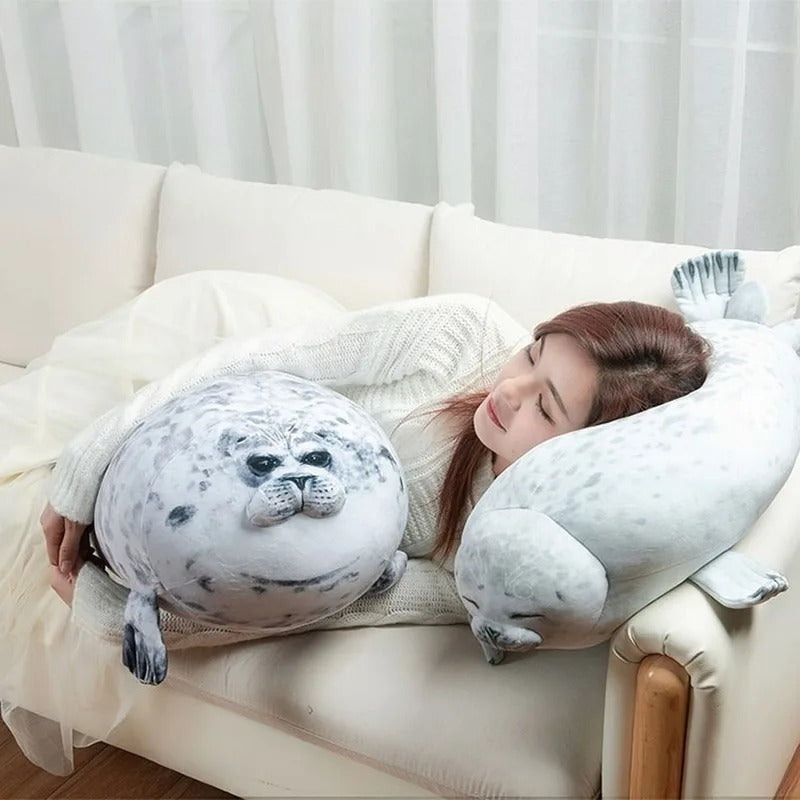 Angry Blob Seal Pillow