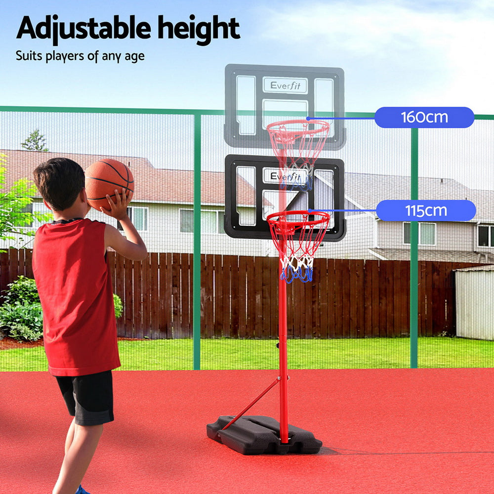 Everfit 1.6M Kids Basketball Hoop Stand Portable