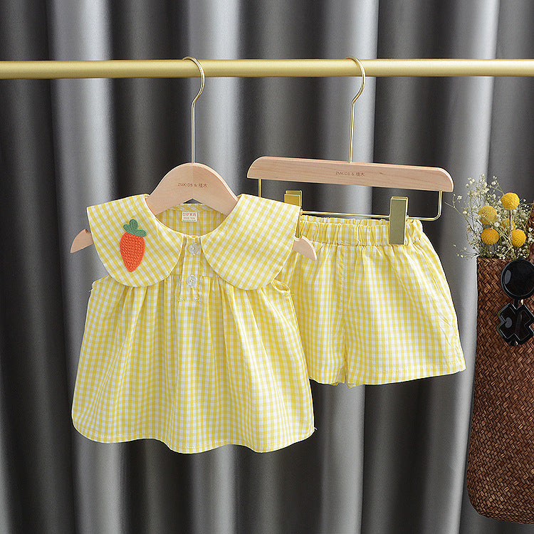 Baby Girl Summer Fruit Clothing Set