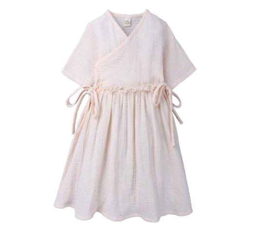 Baby Girls Ruffle Linen Princess Dress