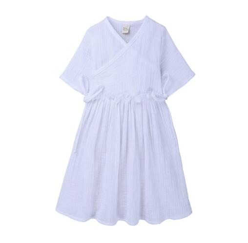 Baby Girls Ruffle Linen Princess Dress