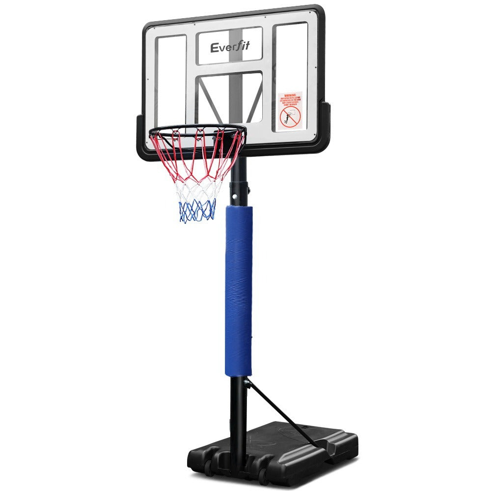 3.05M Basketball Hoop Stand System Ring Portable Net Height Adjustable Black