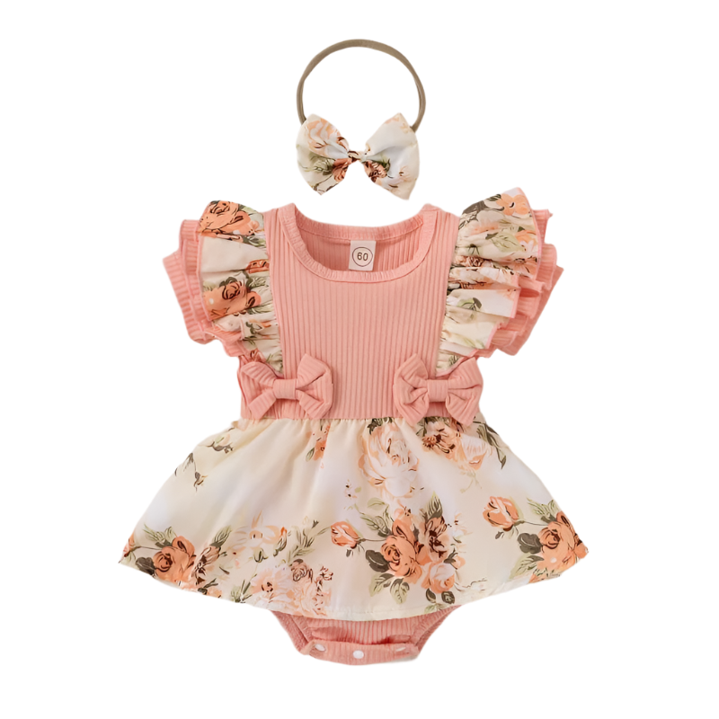 Bowknot Floral Summer Baby Girl Dress