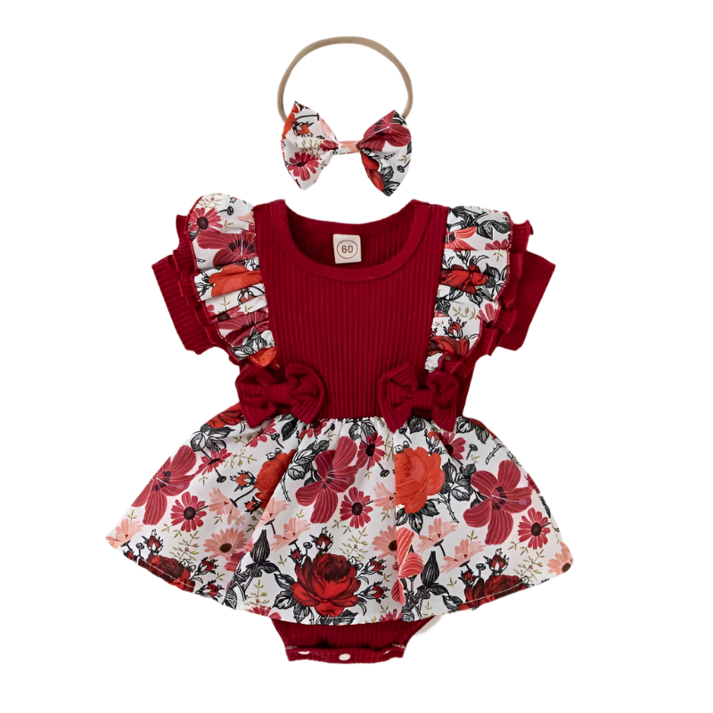 Bowknot Floral Summer Baby Girl Dress