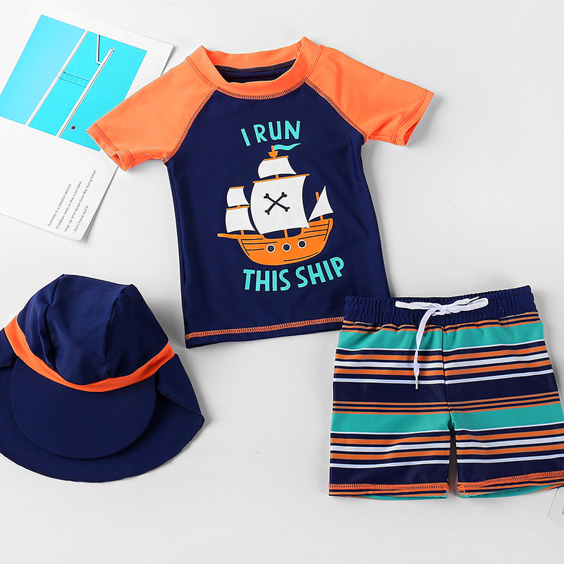 Boy's Beach Wear Swimming Set