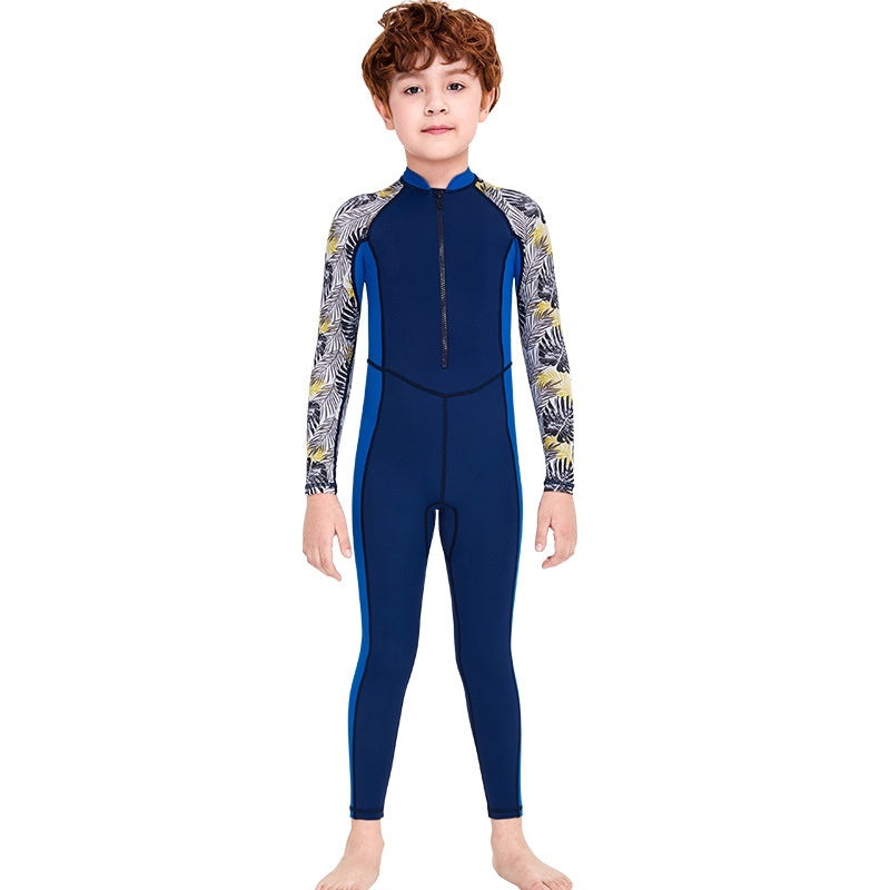 Boys Long Sleeve One-Piece Swimwear