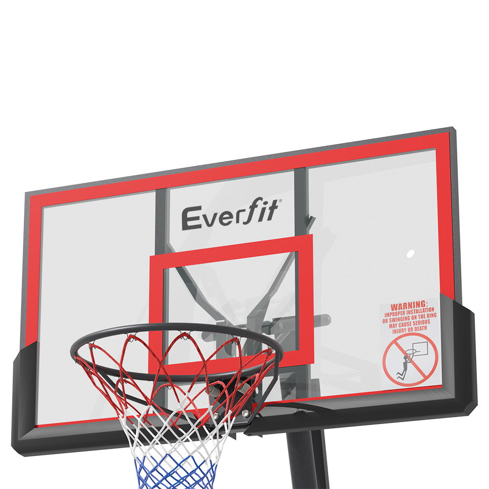 Everfit Basketball Stand System Ring Hoop Net Height Adjustable 3.05M