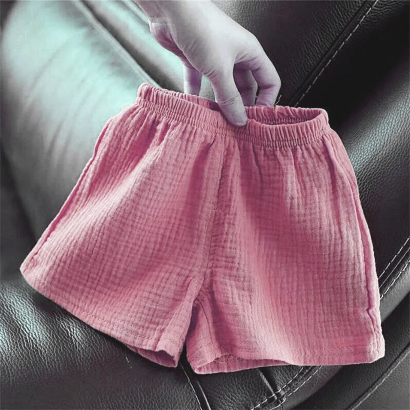 Kids Linen Summer Shorts