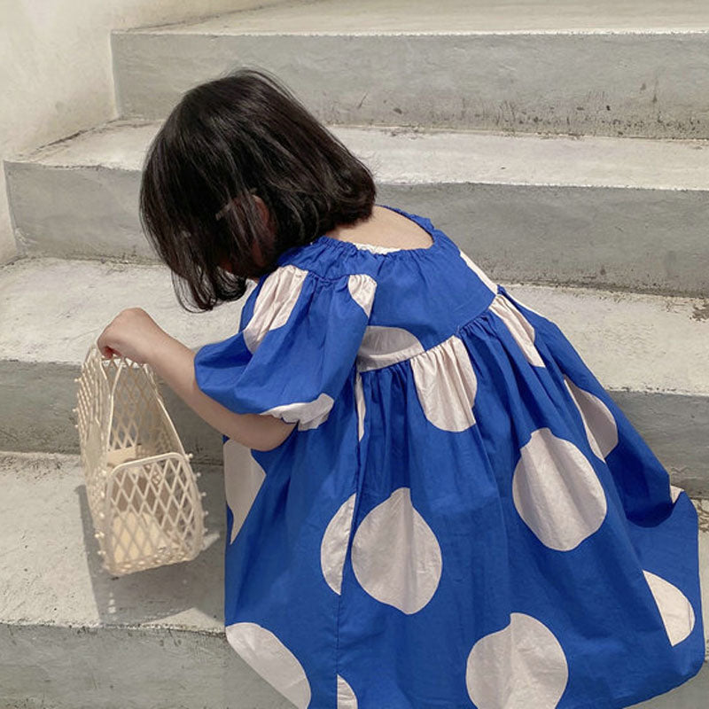 Girl's Sweet Polka Dot Dress