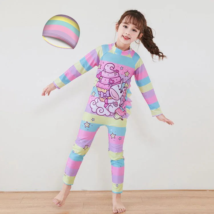 Girl's Unicorn Swimwear Set