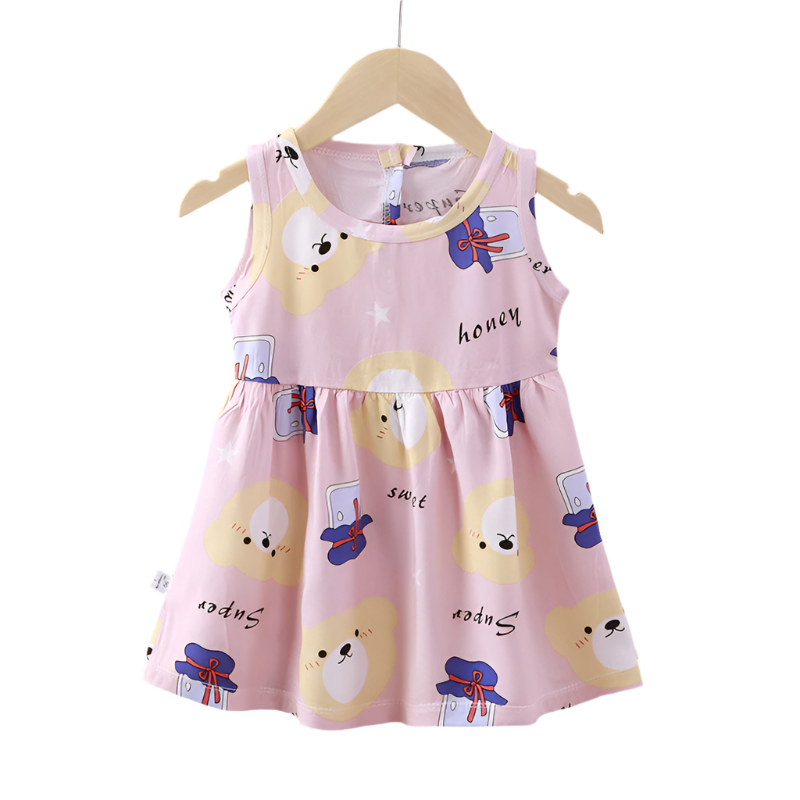 Girls Cotton Summer Party Dress