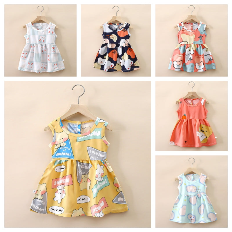 Girls Cotton Summer Party Dress