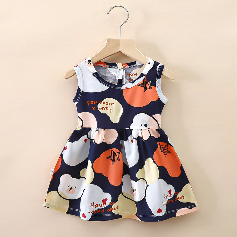 Girls Cotton Summer Party Dress