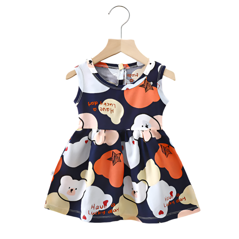 Girls Cotton Summer Party Dress