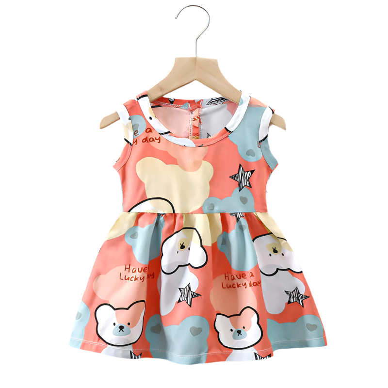 Girls Cotton Summer Party Dress