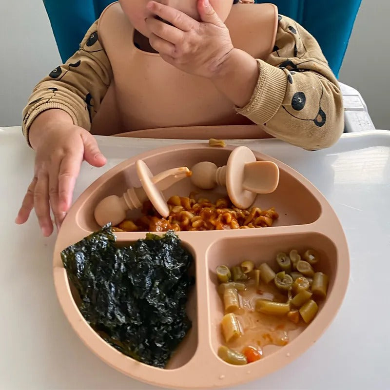 Baby Safe Suction Silicone Dining Plate