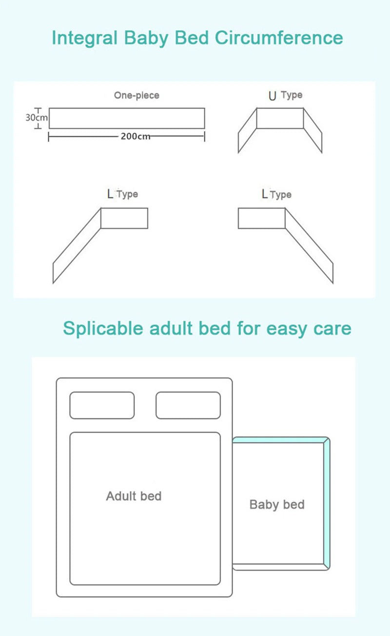 Baby Bed Thicken Cot Bumper