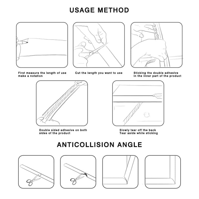 U-Shaped Extra Thick Baby Safety Furniture Table Protector