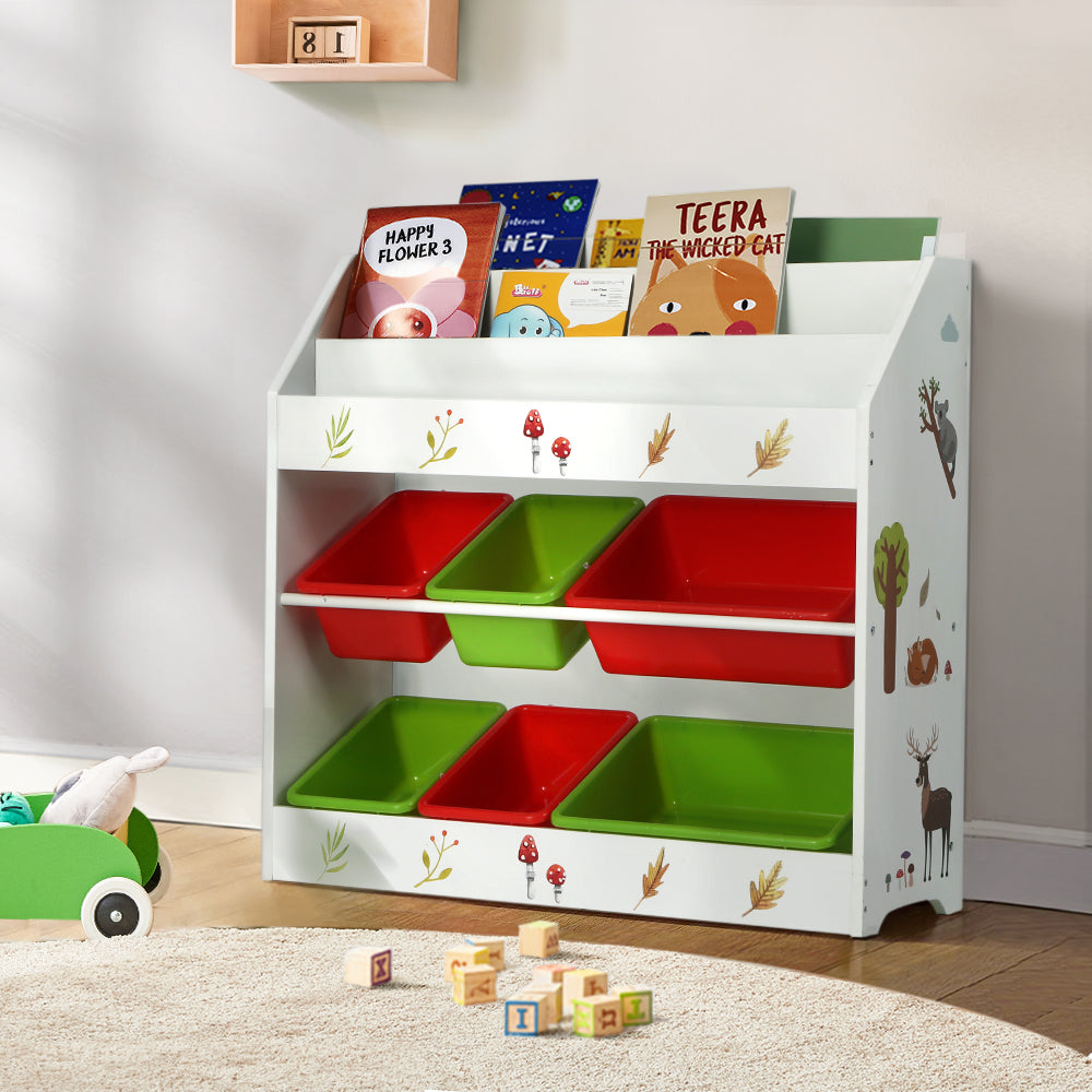 3 Tiers Kids Bookshelf Storage