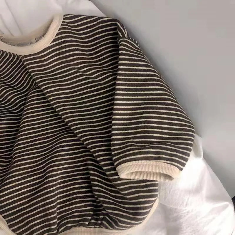 Kids Striped Cotton Long-Sleeves Shirt