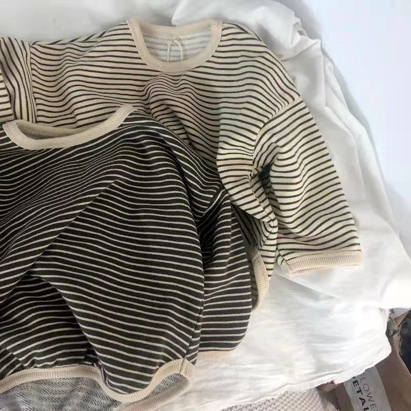 Kids Striped Cotton Long-Sleeves Shirt