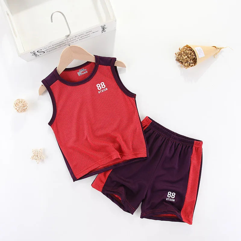 Kids Summer Sports Jersey Set