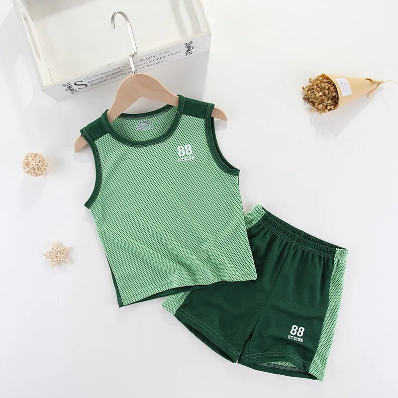 Kids Summer Sports Jersey Set