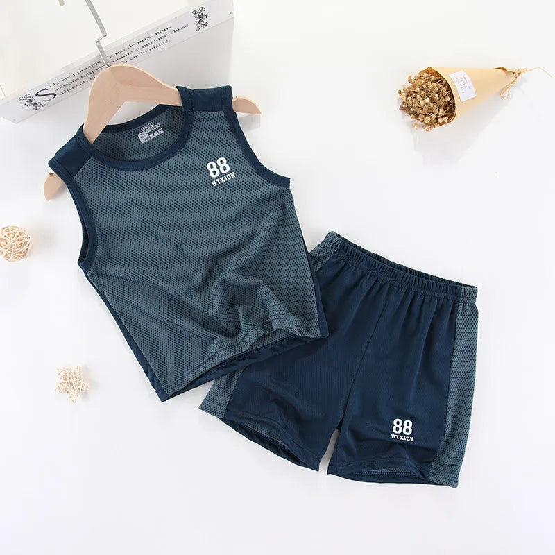 Kids Summer Sports Jersey Set