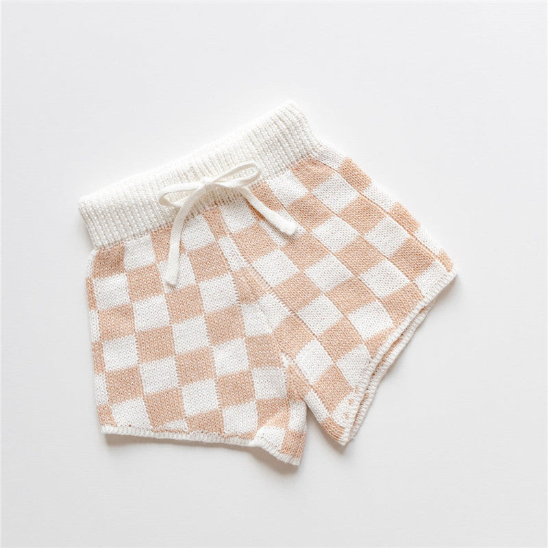 Kids Checkered Summer Knitwear