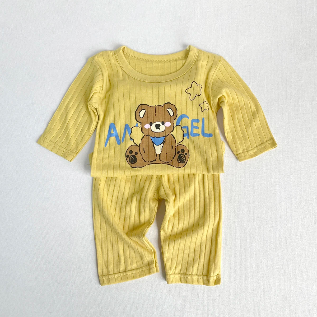 Cute Cartoon Pure Cotton Long Sleeve Top + Pants