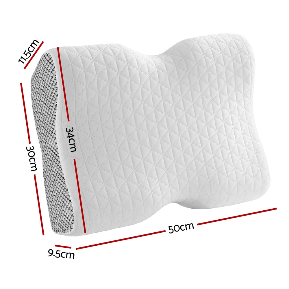 Premium Ergonomic Memory Foam Contour Pillow for Neck Support