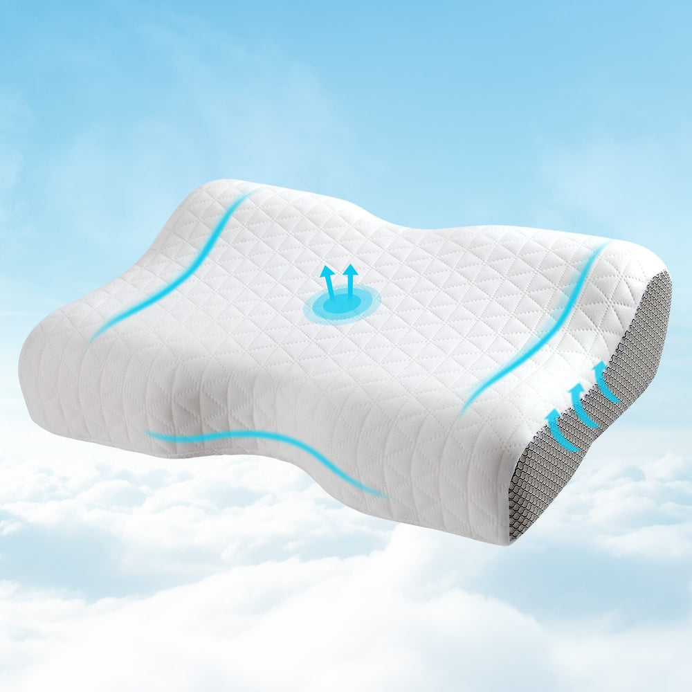 Premium Ergonomic Memory Foam Contour Pillow for Neck Support