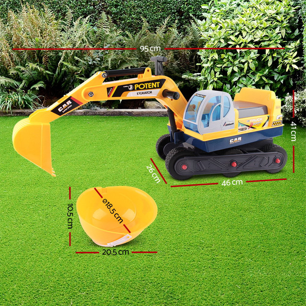 Kids Ride On Car Excavator Digger Sandpit Bulldozer