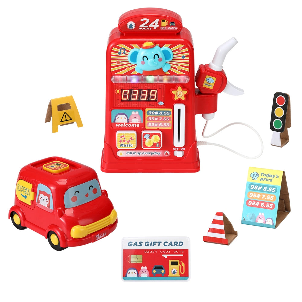 Kids Gas Petrol Station Pumper Playset