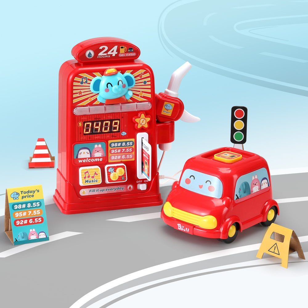 Kids Gas Petrol Station Pumper Playset