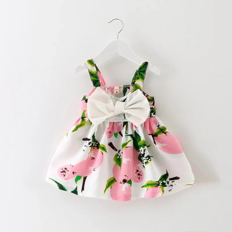 Lemon Print Baby Girl Dress