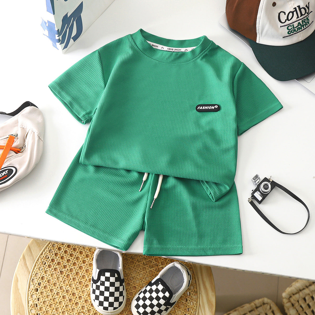 2 Pcs Kids Casual Summer Tracksuit