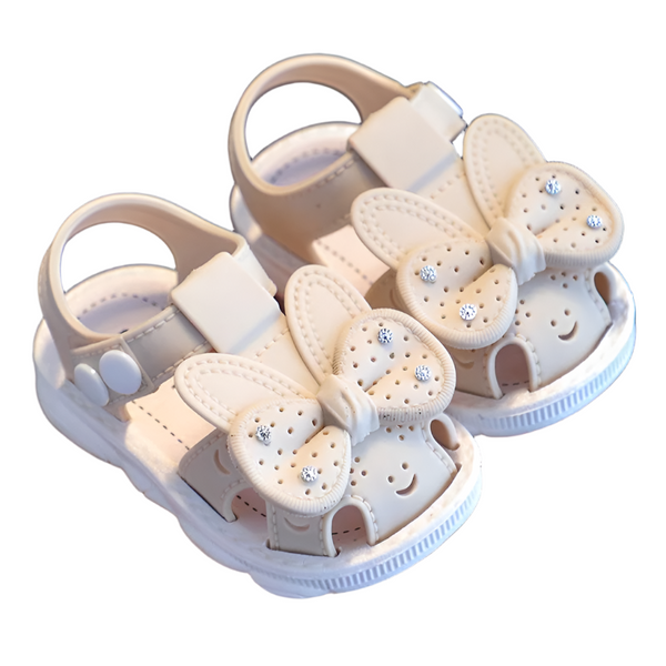 Bow Rhinestone Baby Shoes For Girls