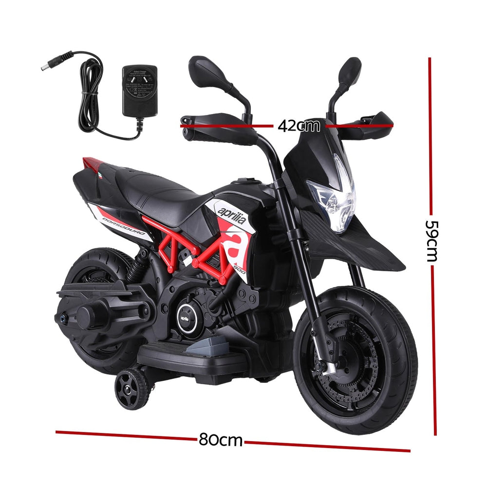 Kids Electric Ride On Motorcycle Aprilia Licensed