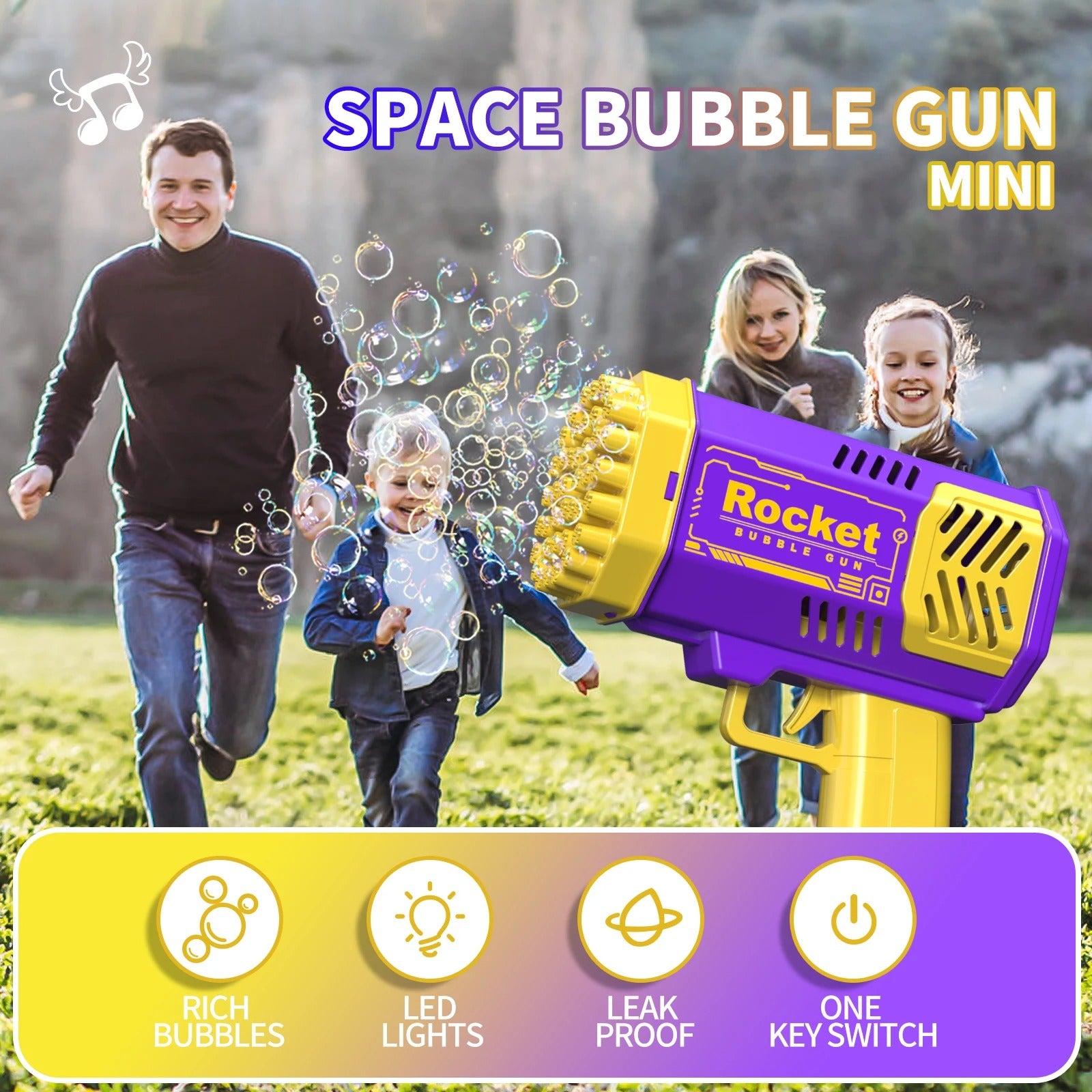 Bubbles Machine Gun for Kids